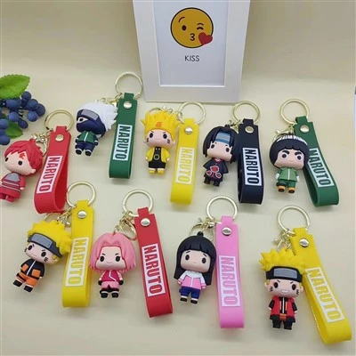 Customized Silicone PVC Naruto Keychain